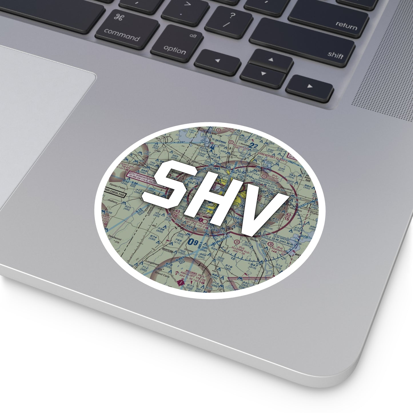 SHV Round Sticker | Shreveport Regional Airport Sticker