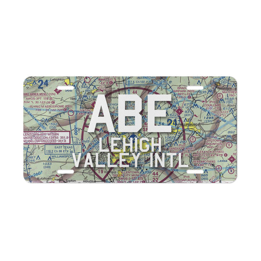 ABE Vanity Plate | Lehigh Valley International Airport Vanity Plate