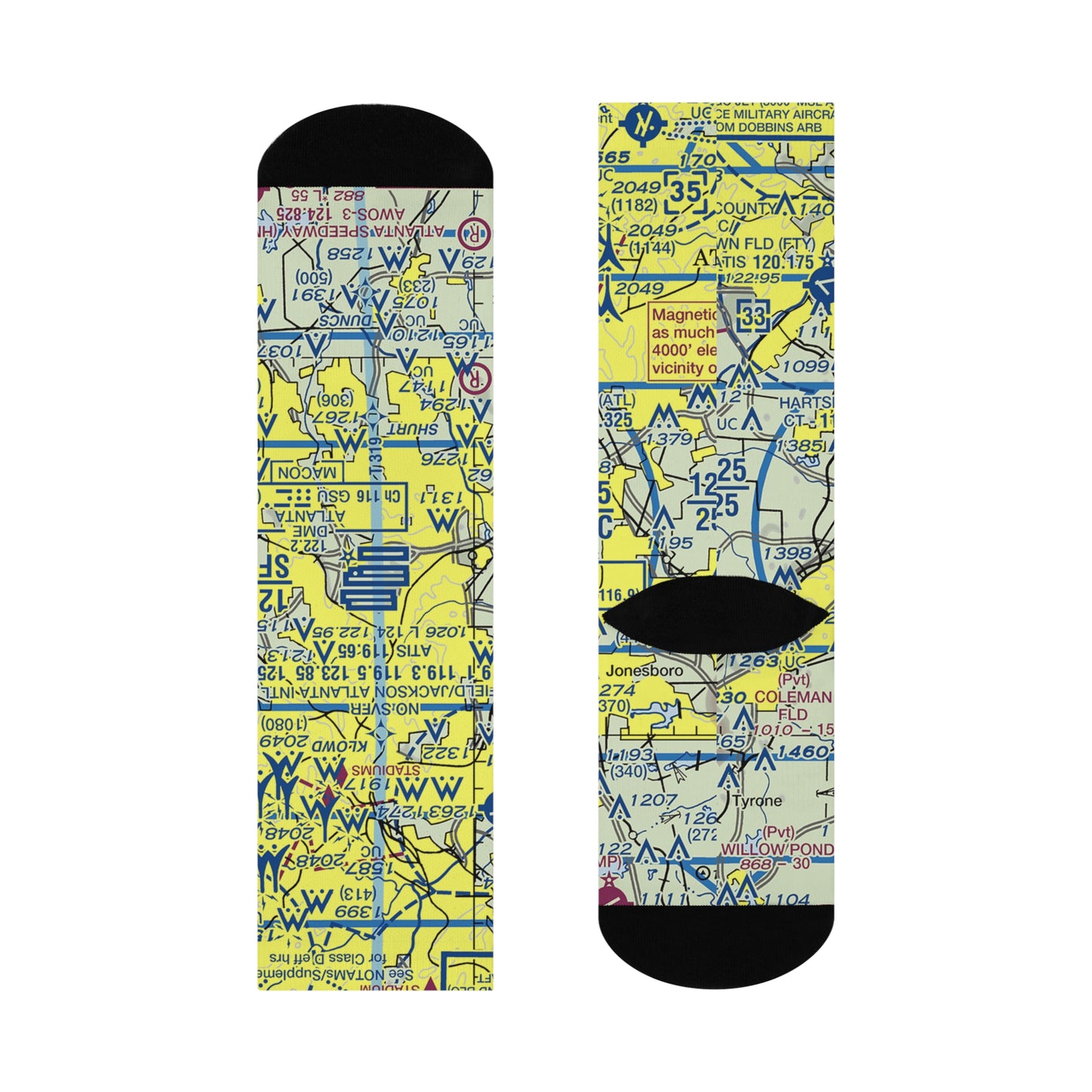 ATL Cushioned Crew Socks | Hartsfield - Jackson Atlanta International Socks