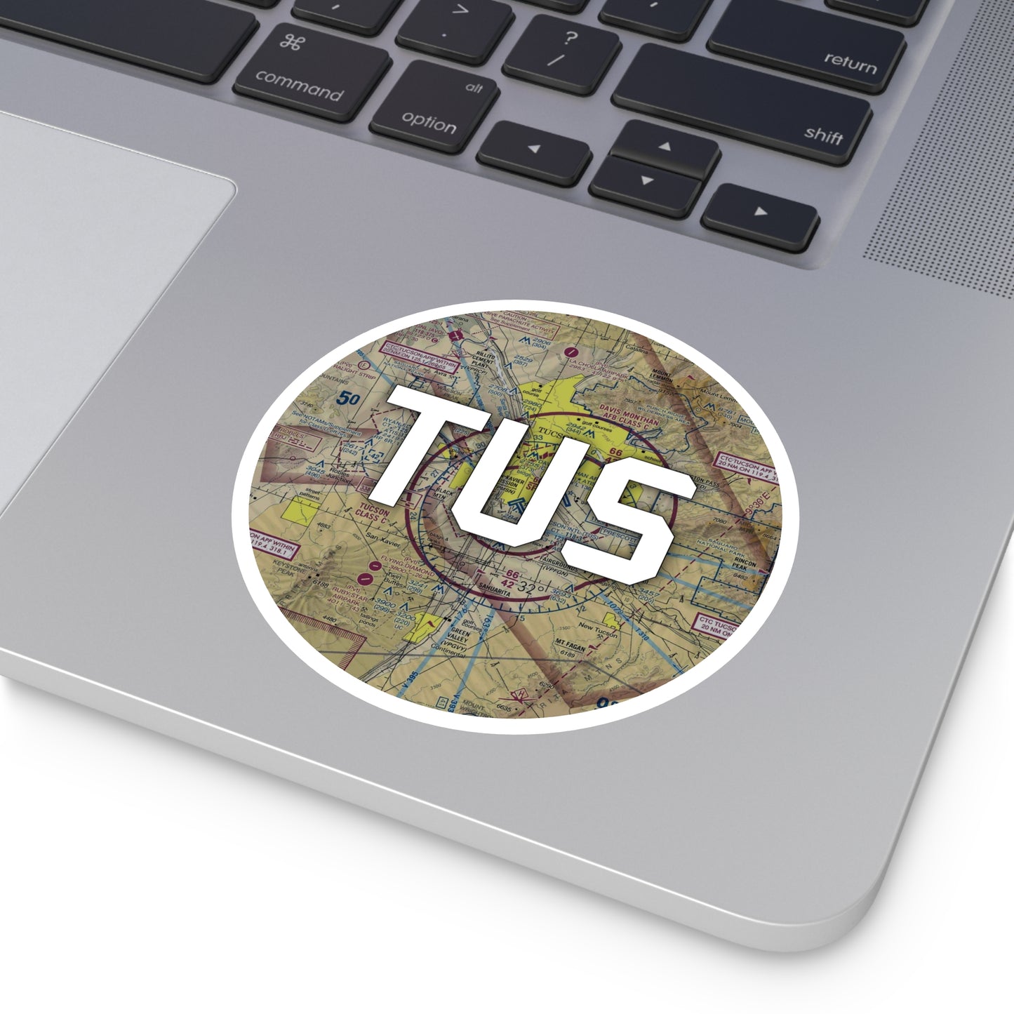 TUS Round Sticker | Tucson International Airport Sticker