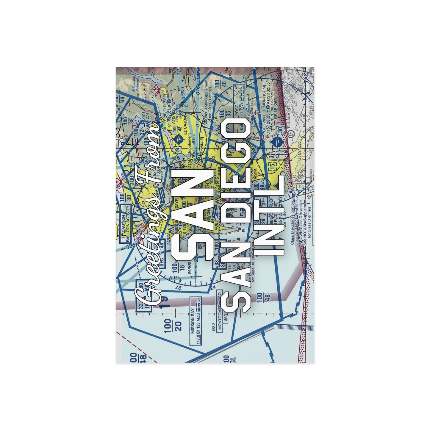 SAN Postcard | San Diego International Airport Card