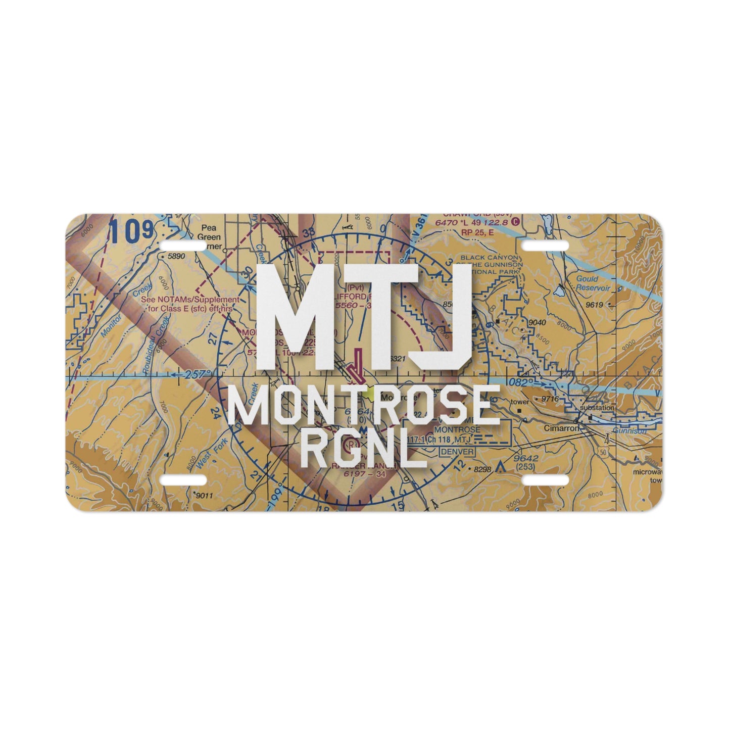 MTJ Vanity Plate | Montrose Regional Airport Vanity Plate