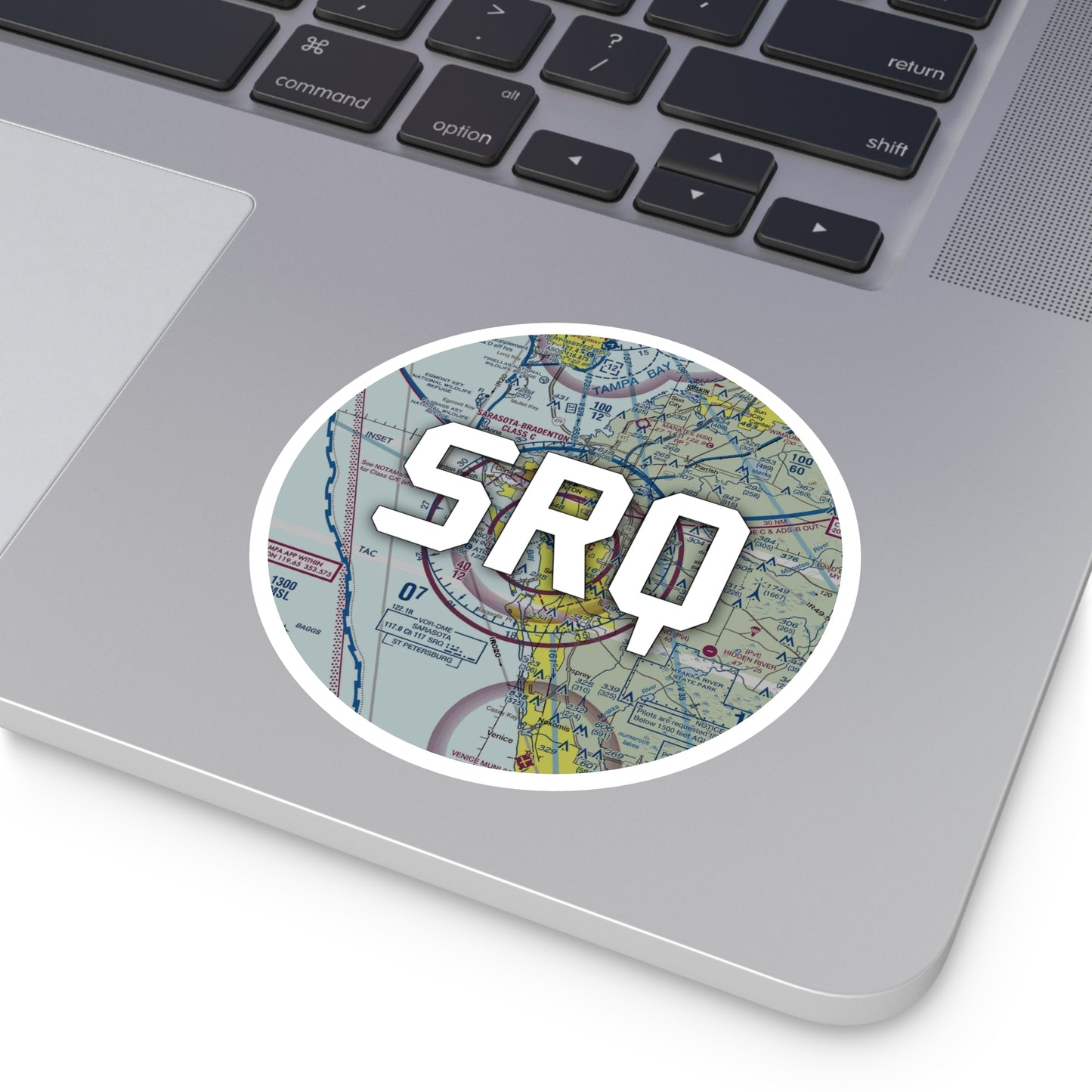 SRQ Round Sticker | Sarasota/Bradenton International Airport Sticker