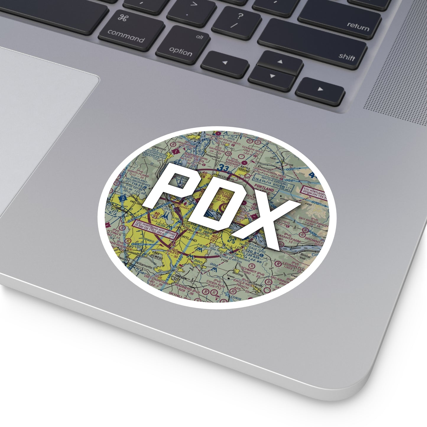 PDX Round Sticker | Portland International Airport Sticker