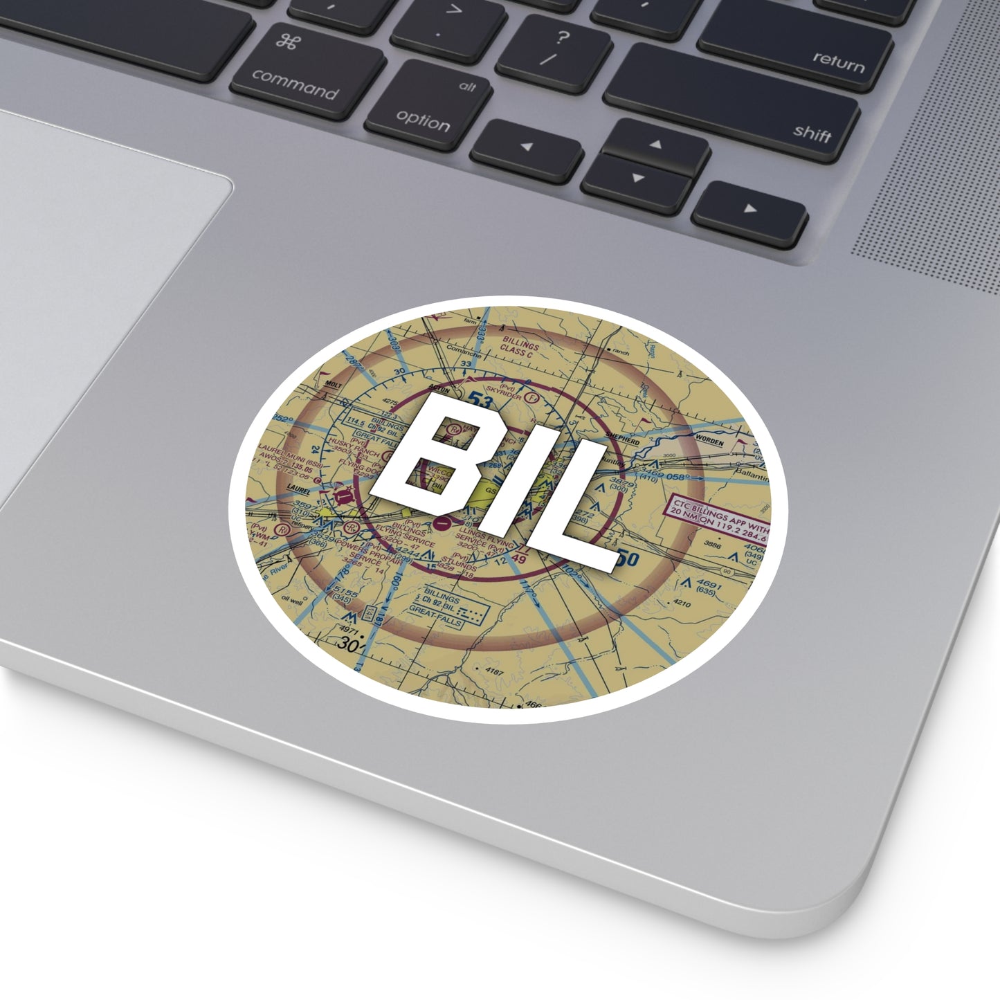 BIL Round Sticker | Billings Logan International Airport Sticker