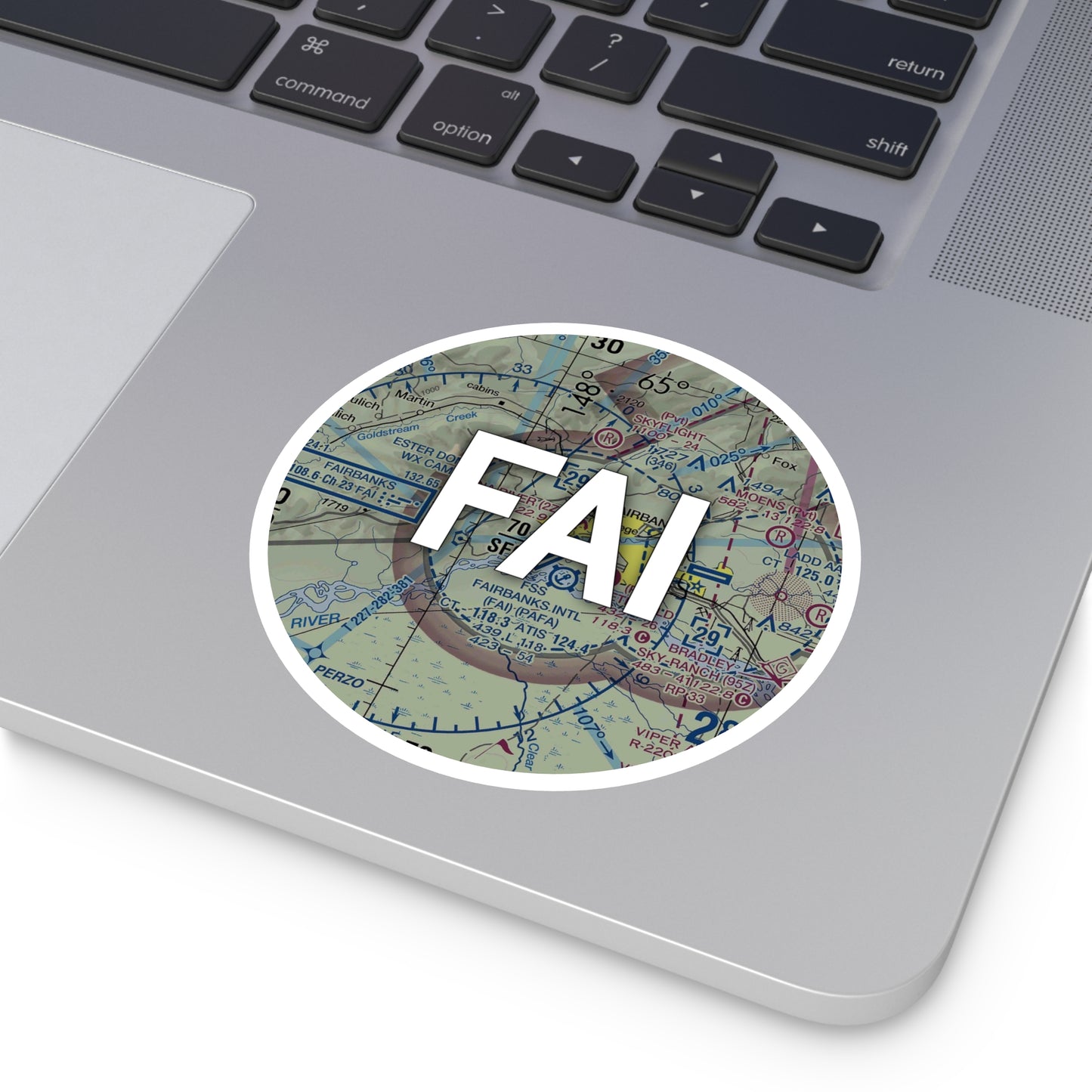 FAI Round Sticker | Fairbanks International Airport Sticker