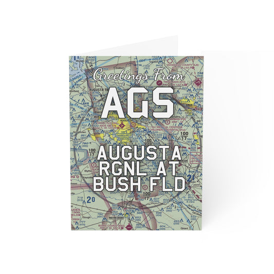 AGS Greeting Cards | Augusta Regional At Bush Field Airport Cards