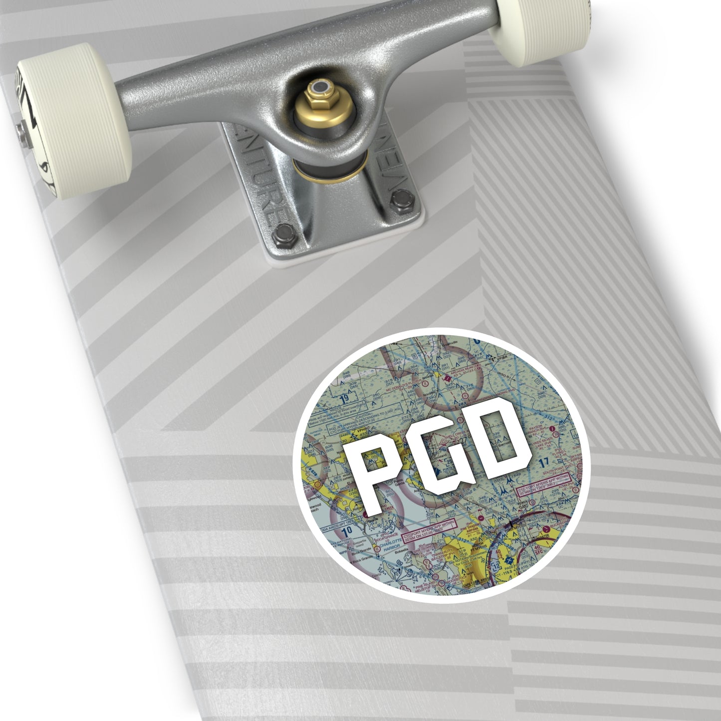 PGD Round Sticker | Punta Gorda Airport Sticker