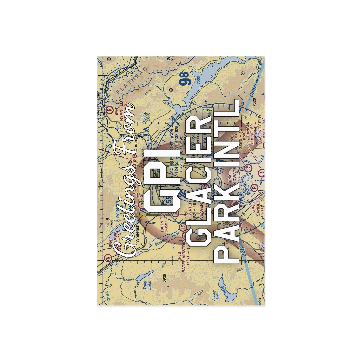 GPI Postcard | Glacier Park International Airport Card