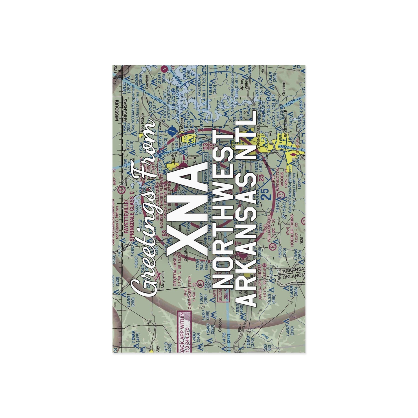 XNA Postcard | Northwest Arkansas National Airport Card