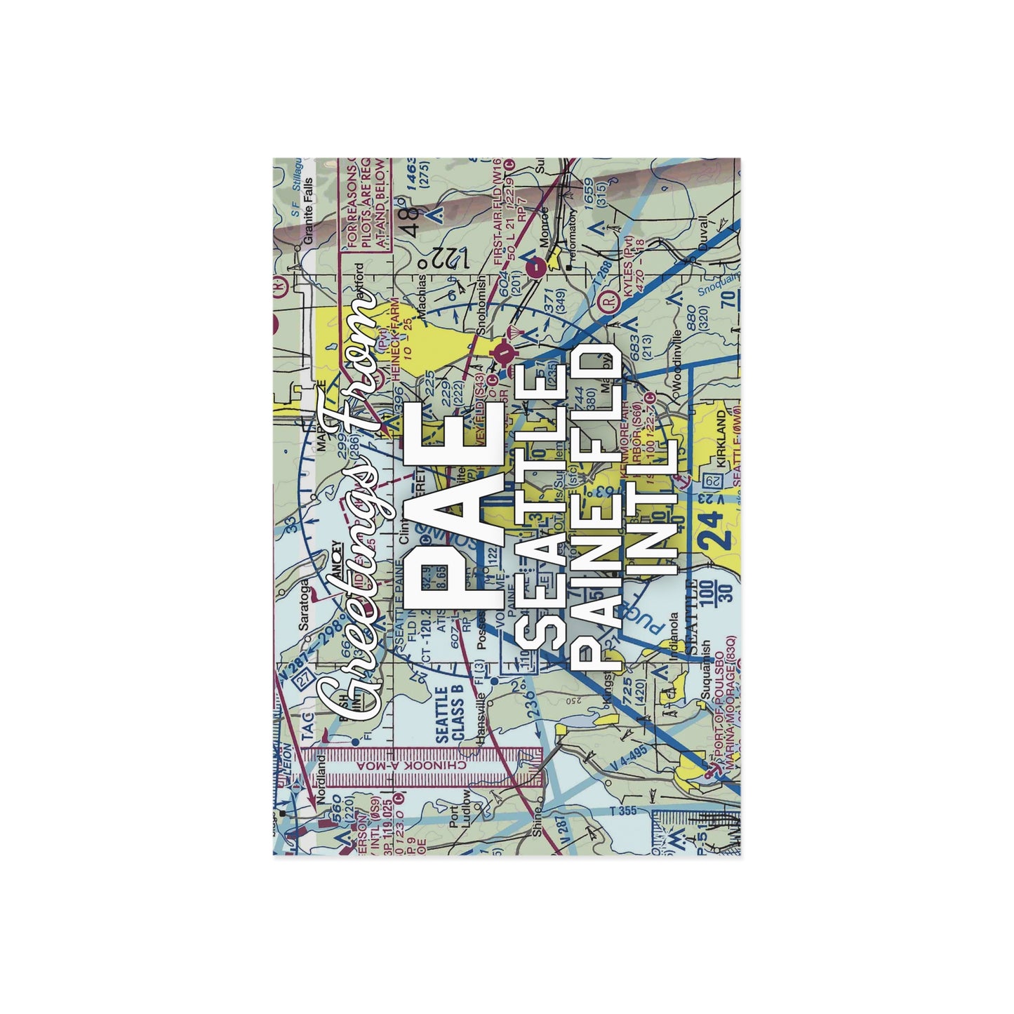 PAE Postcard | Seattle Paine Field International Airport Card