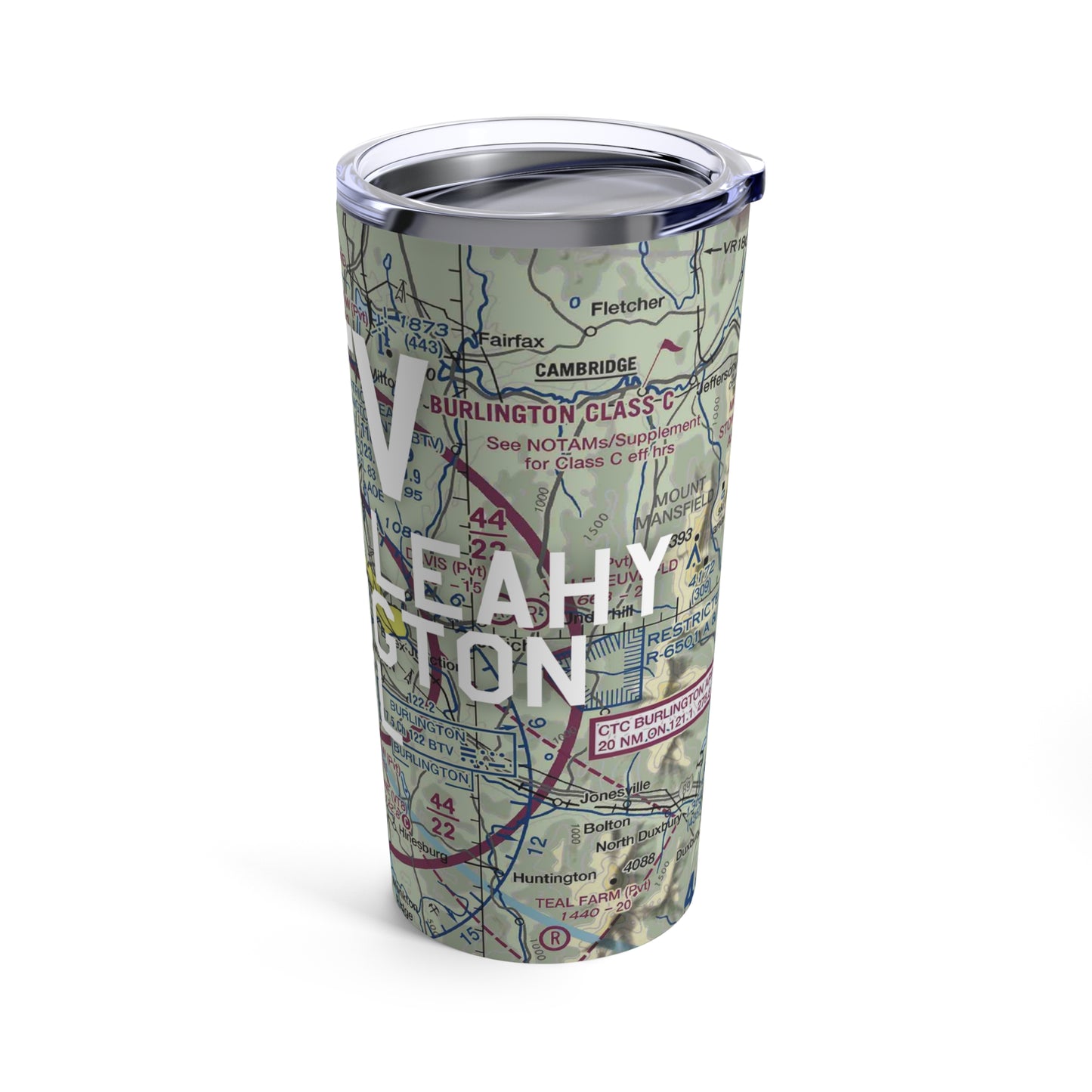 BTV Tumbler | Patrick Leahy Burlington International Airport Tumbler