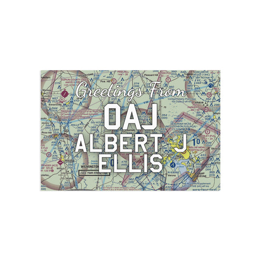 OAJ Postcard | Albert J Ellis Airport Card