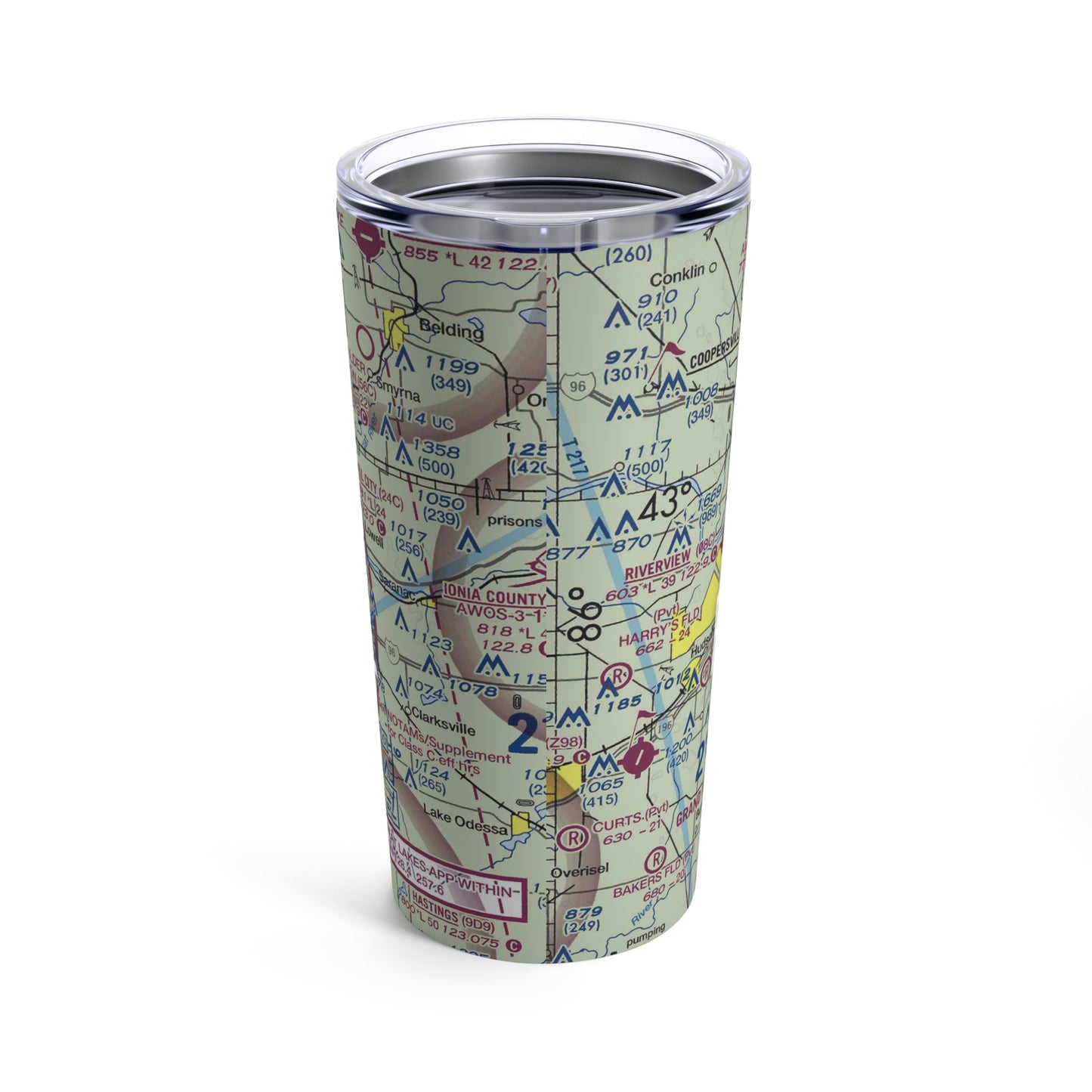 GRR Tumbler | Gerald R Ford International Airport Tumbler