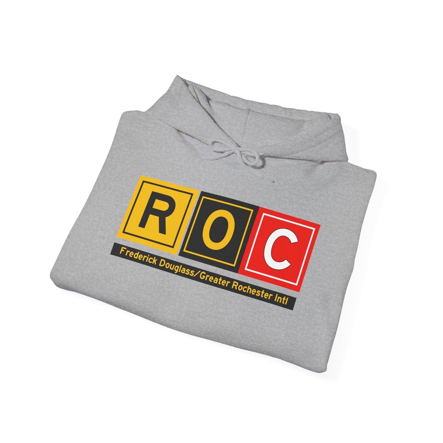 ROC Taxiway Hoodie w/ Airport Name | Frederick Douglass/Greater Rochester International Airport Hoodie