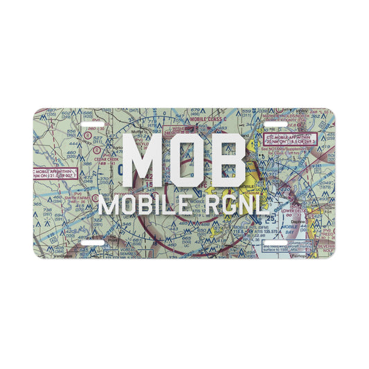 MOB Vanity Plate | Mobile Regional Airport Vanity Plate
