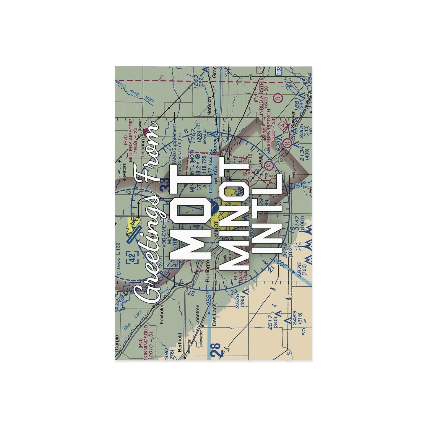 MOT Postcard | Minot International Airport Card