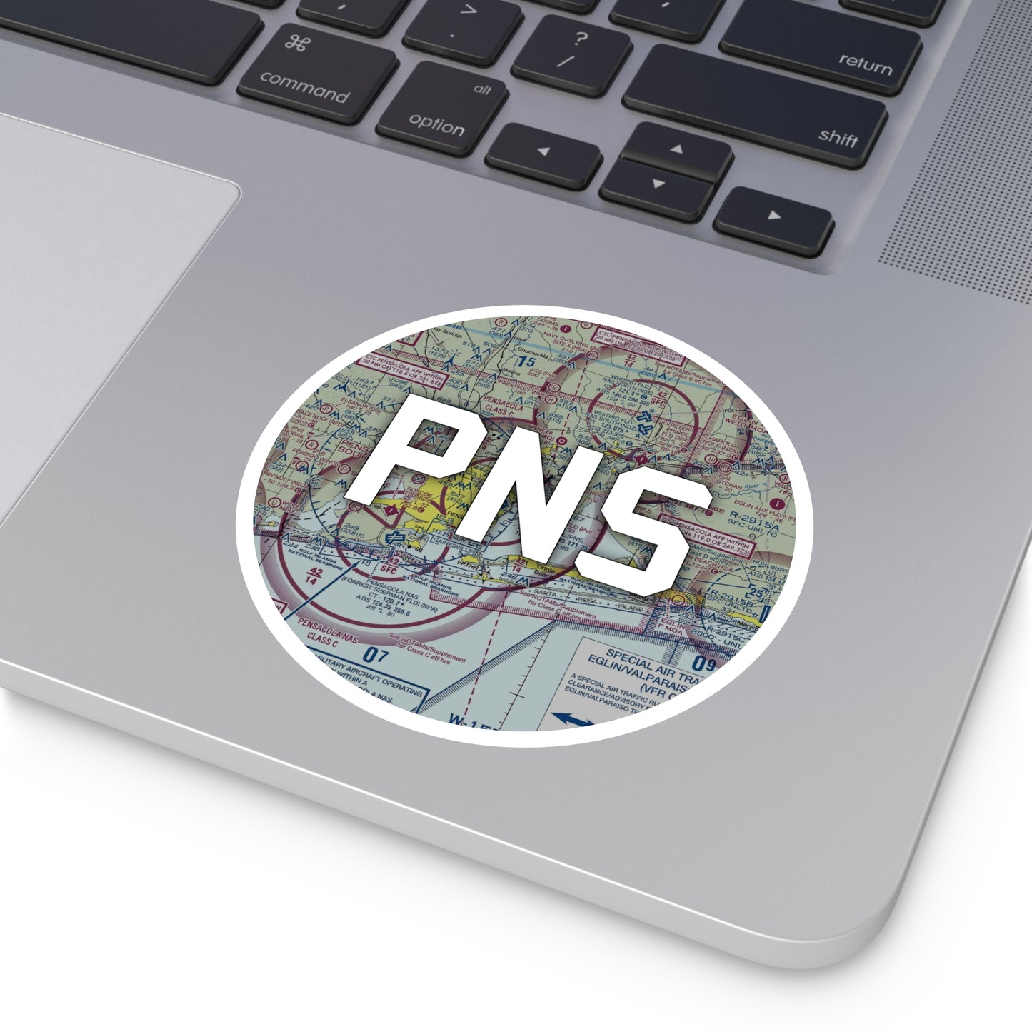 PNS Round Sticker | Pensacola International Airport Sticker