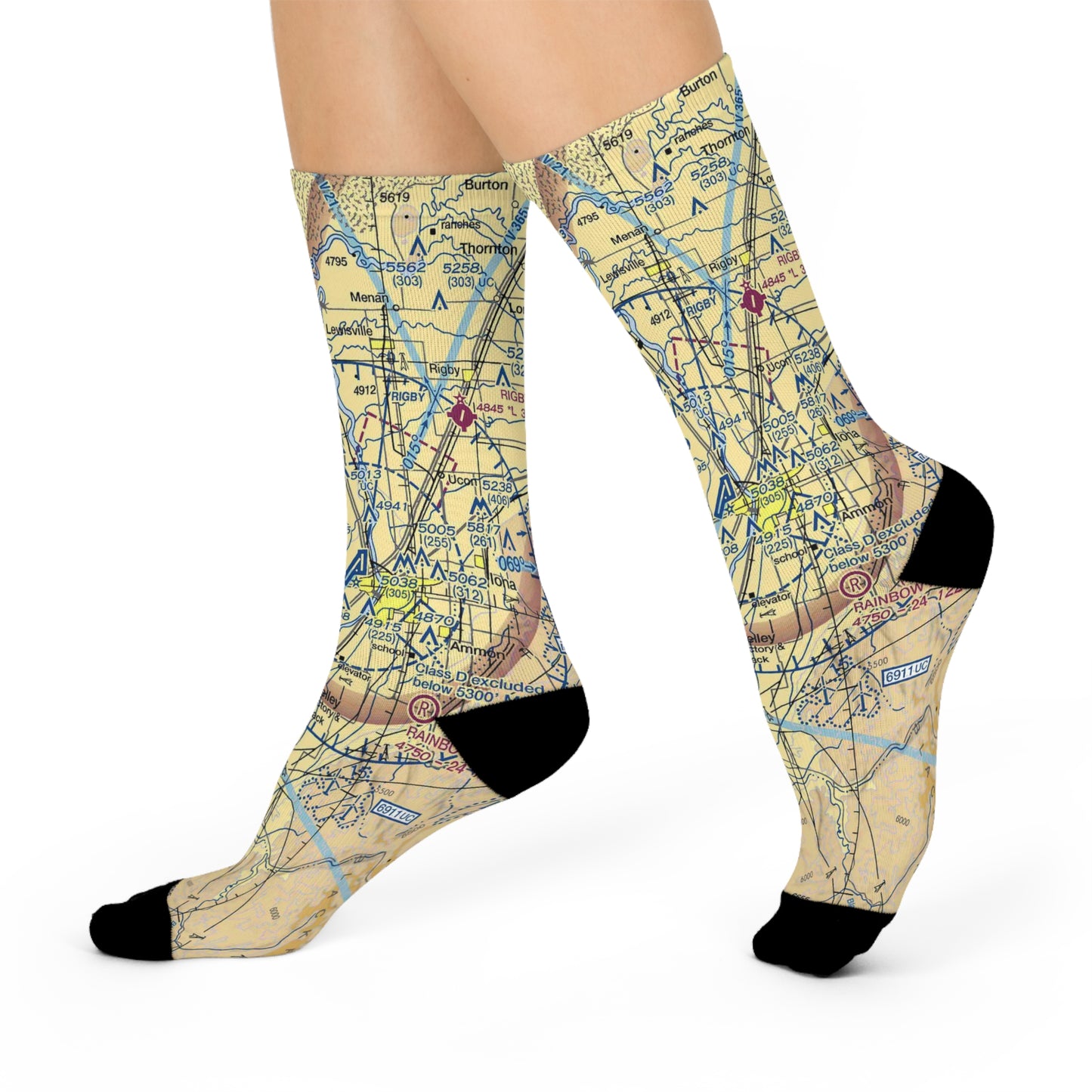 IDA Cushioned Crew Socks | Idaho Falls Regional Airport Socks