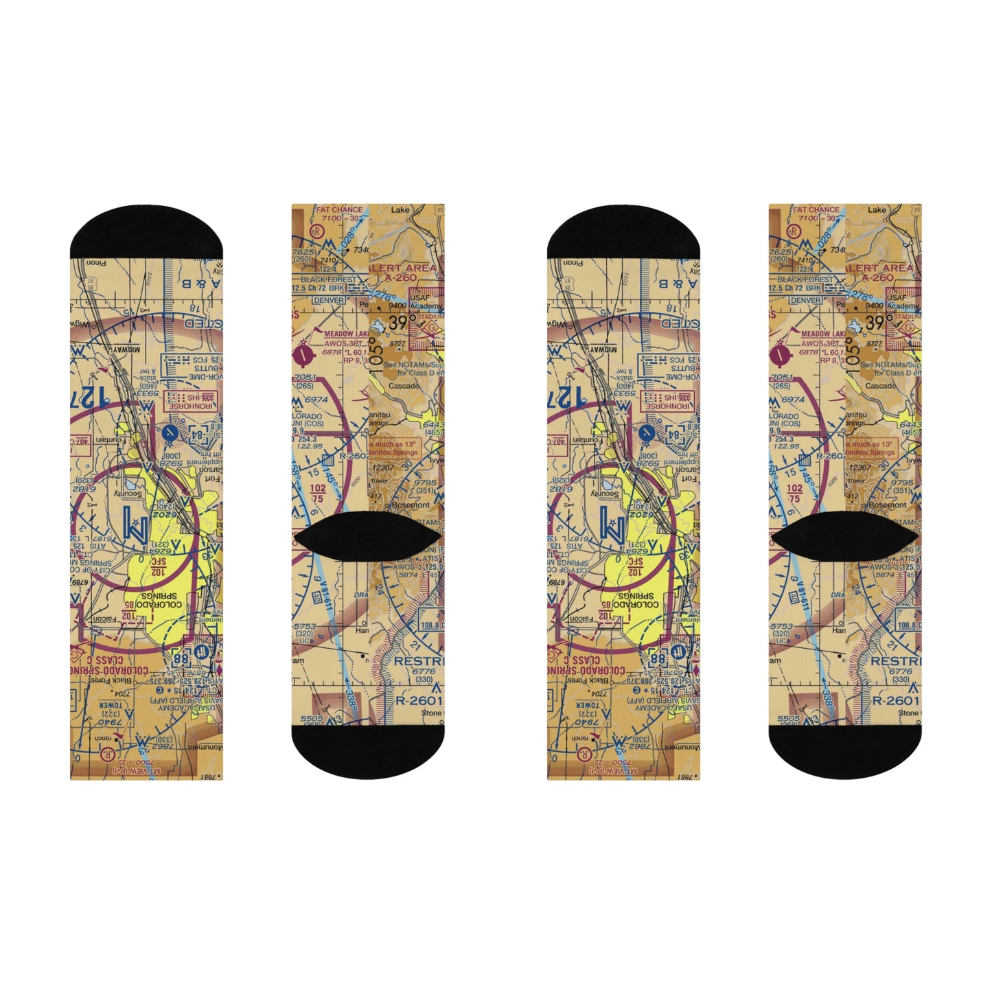 COS Cushioned Crew Socks | City of Colorado Springs Municipal Airport Socks