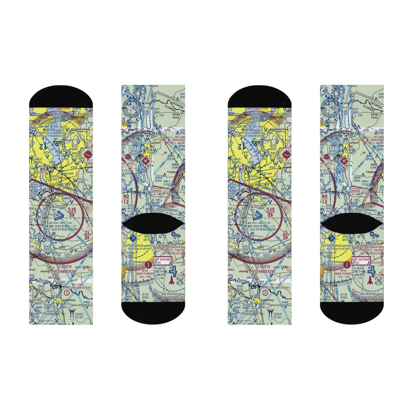 JAX Cushioned Crew Socks | Jacksonville International Airport Socks