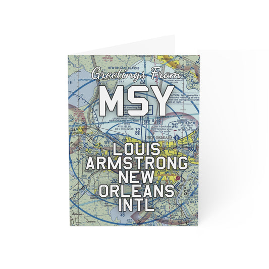 MSY Greeting Cards | Louis Armstrong New Orleans International Airport Cards