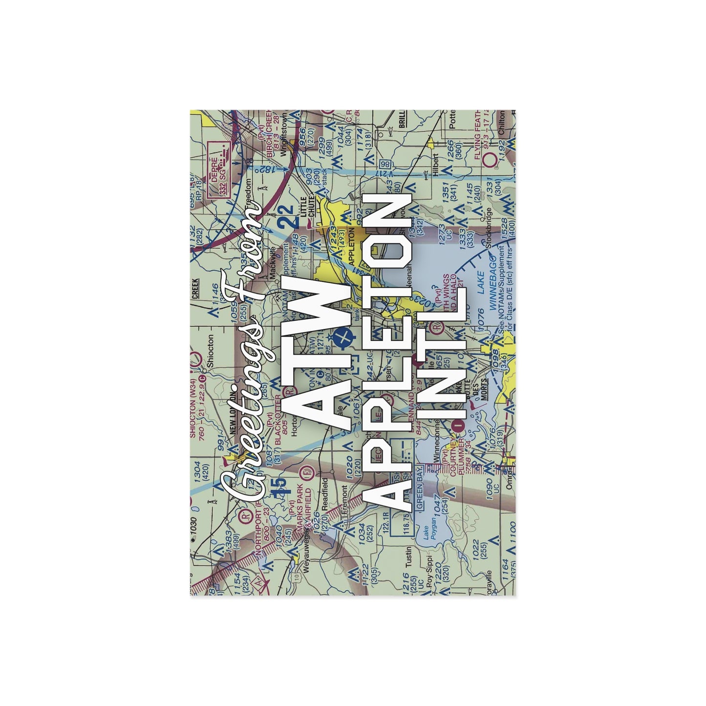 ATW Postcard | Appleton International Airport Card
