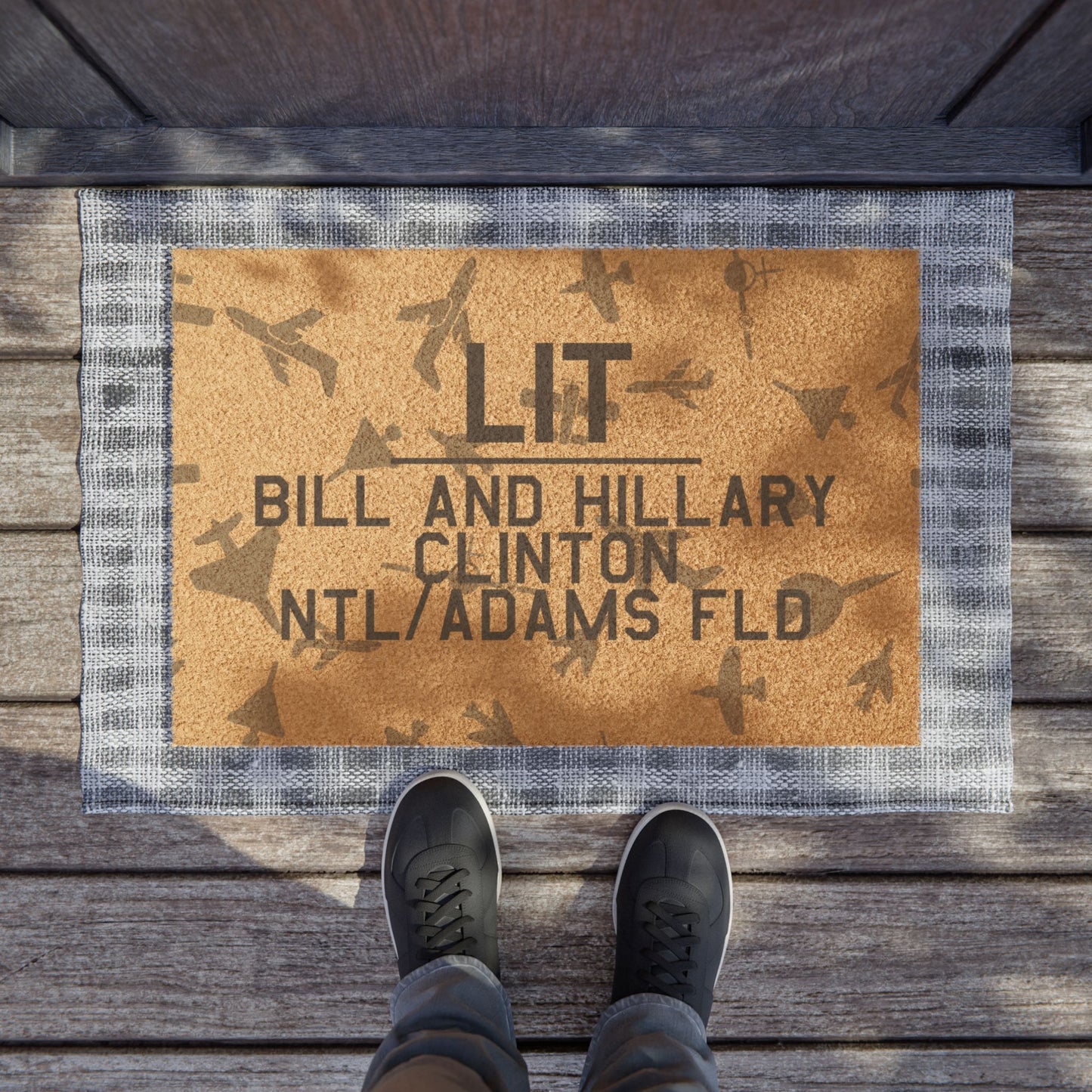 LIT Doormat | Bill and Hillary Clinton National/Adams Field Airport Doormat