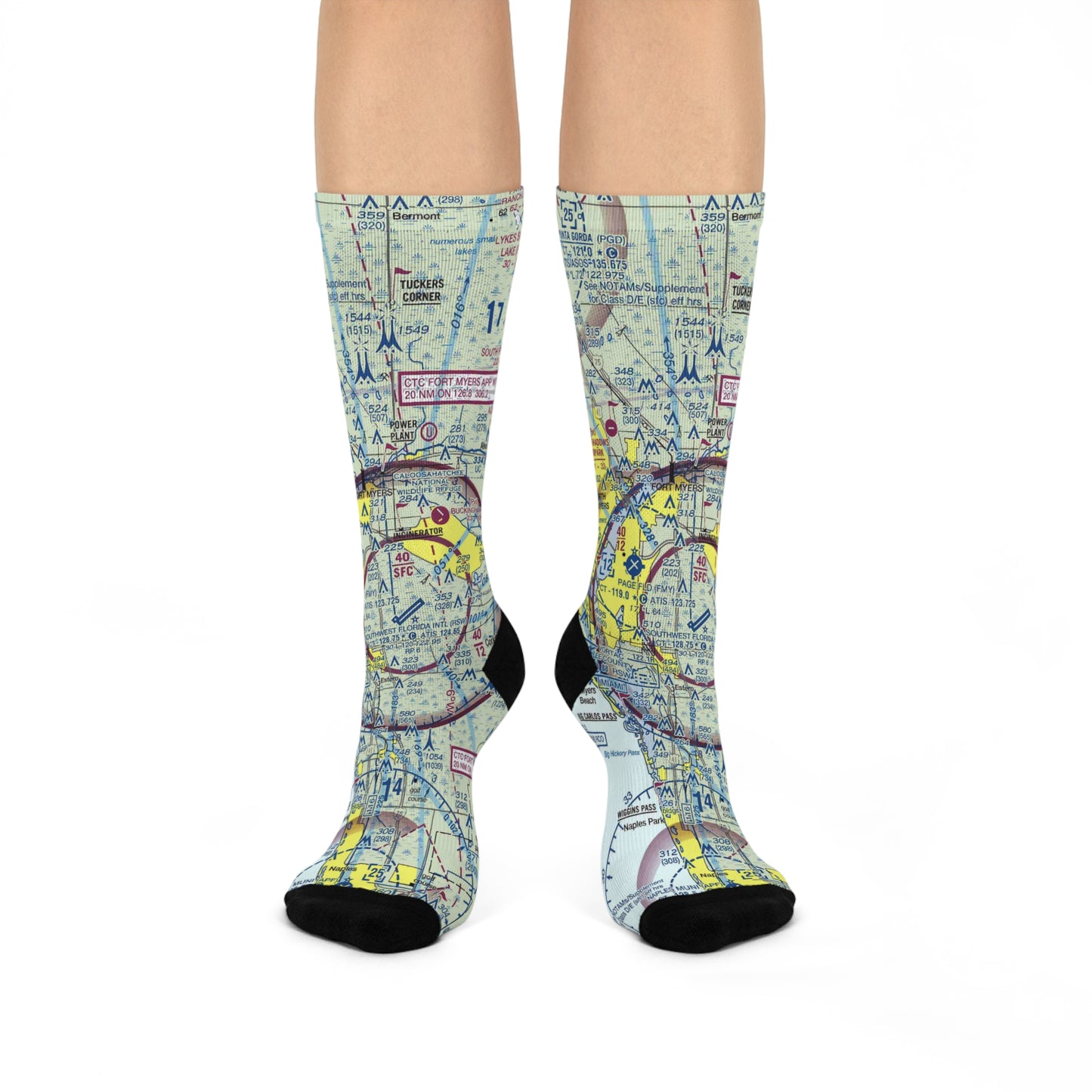 RSW Cushioned Crew Socks | Southwest Florida International Airport Socks