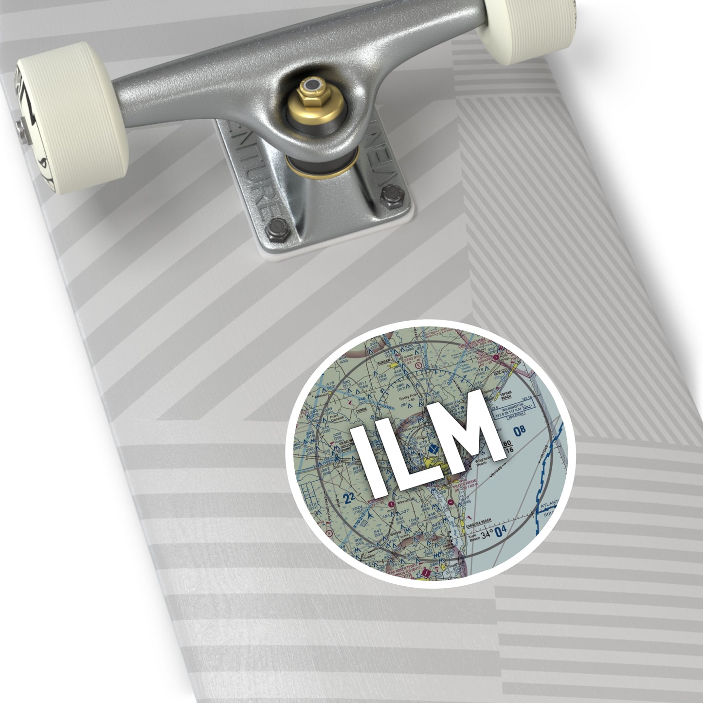 ILM Round Sticker | Wilmington International Airport Sticker