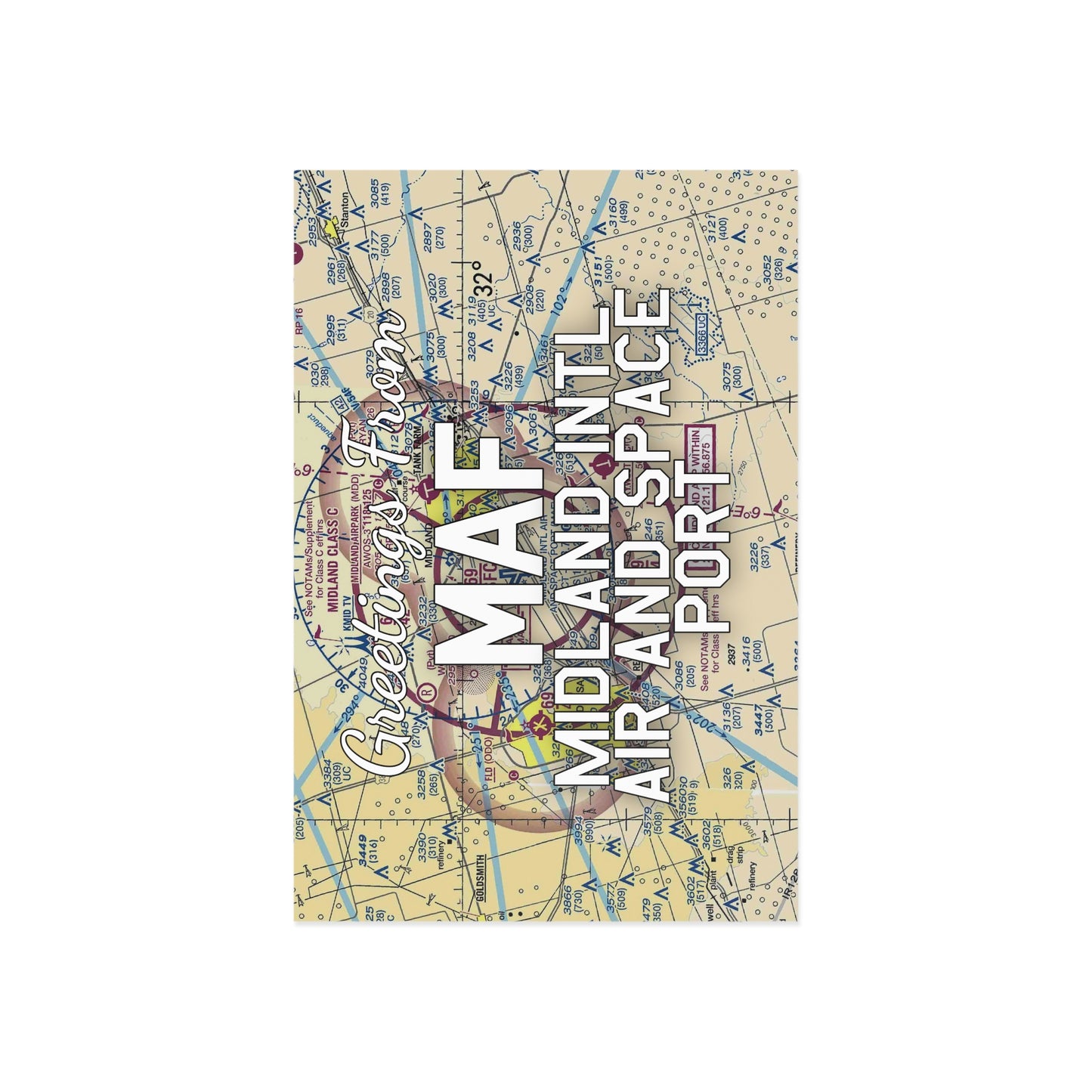 MAF Postcard | Midland International Air and Space Port Airport Card