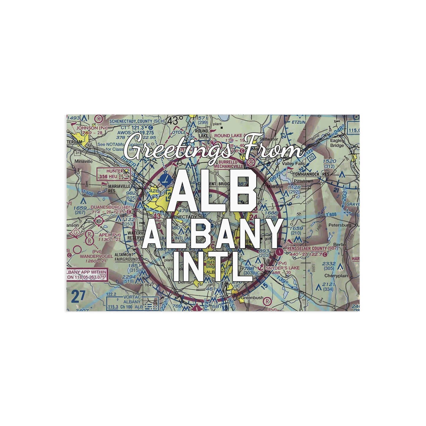 ALB Postcard | Albany International Airport Card