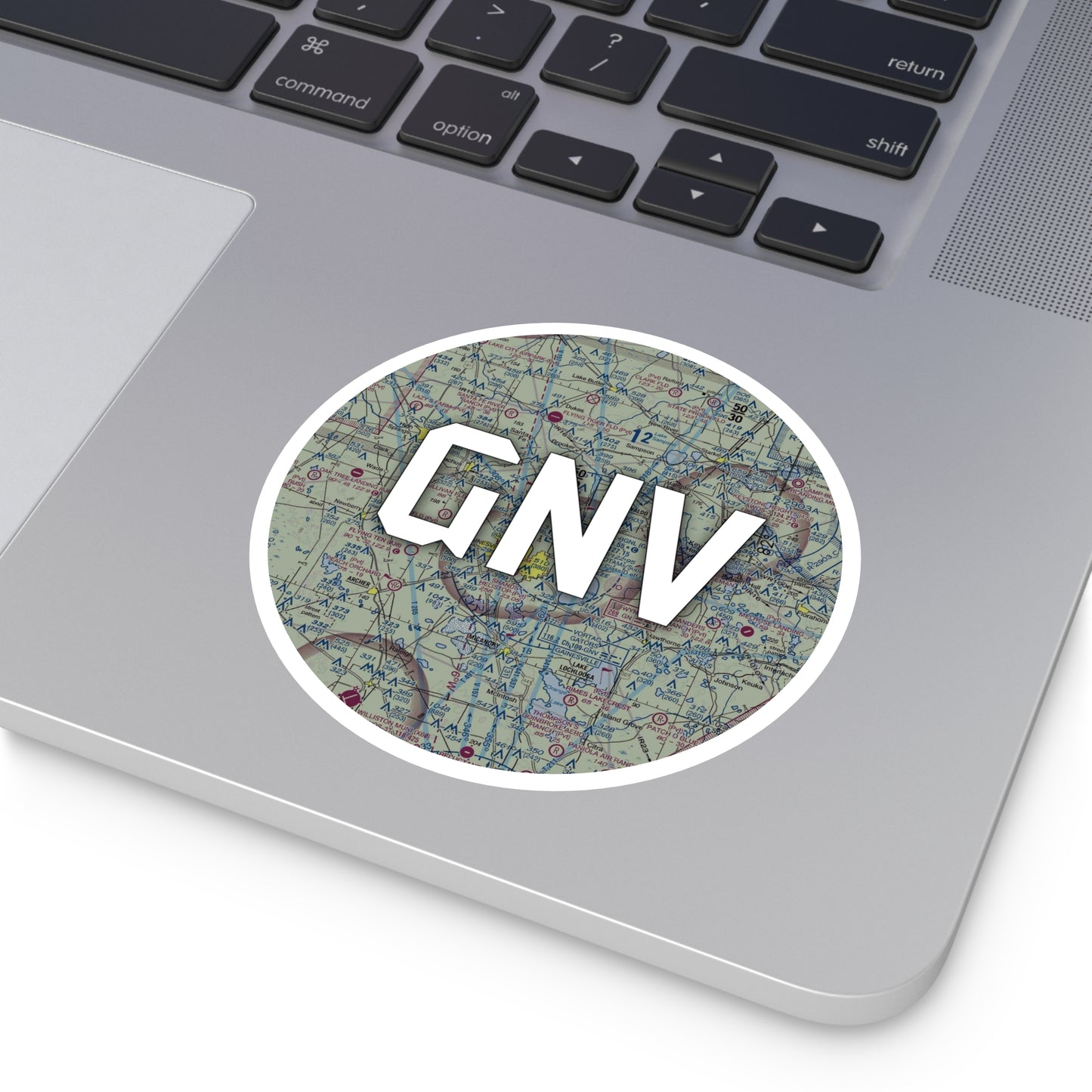 GNV Round Sticker | Gainesville Regional Airport Sticker