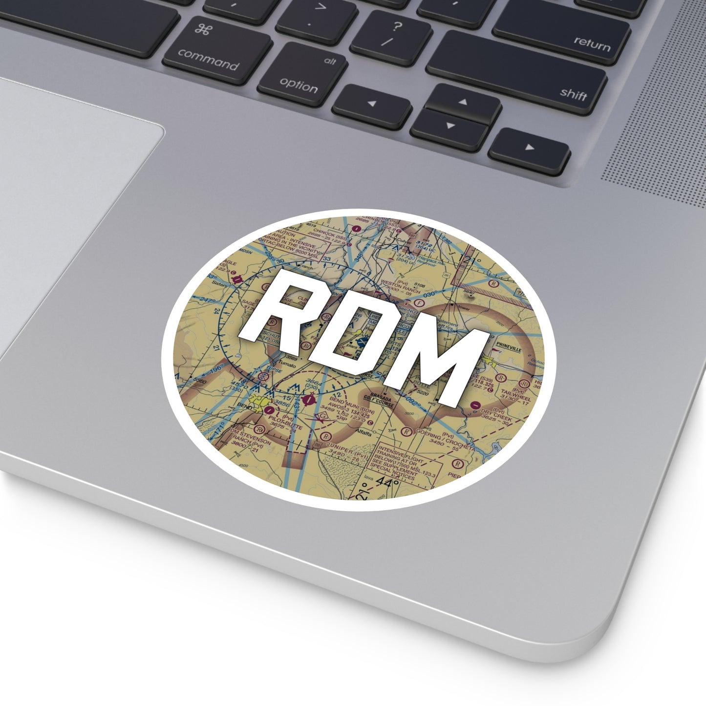 RDM Round Sticker | Roberts Field Airport Sticker