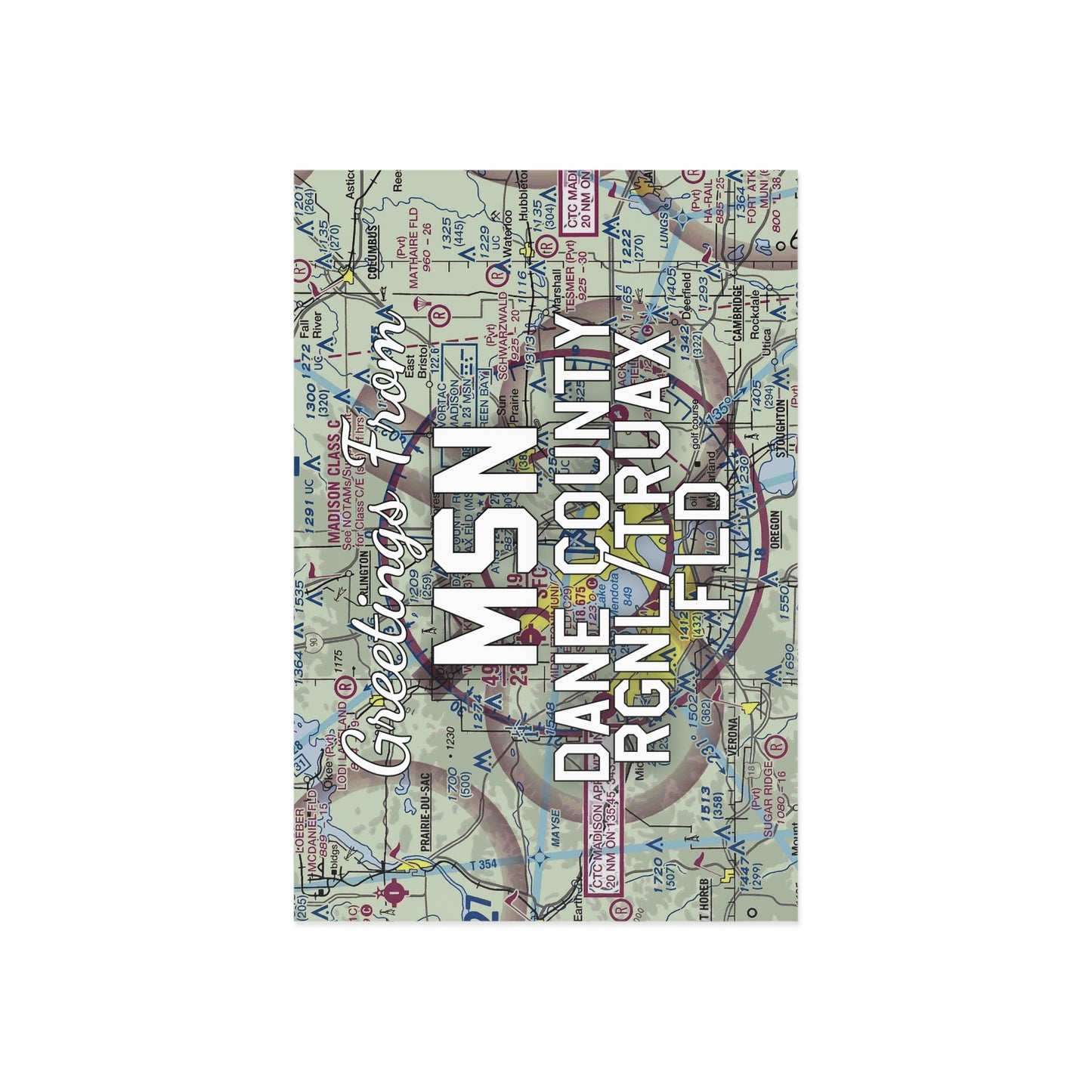 MSN Postcard | Dane County Regional/Truax Field Airport Card