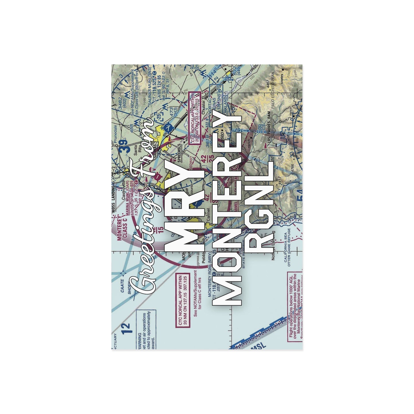 MRY Postcard | Monterey Regional Airport Card