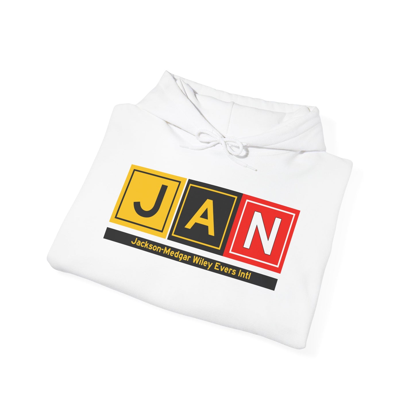 JAN Taxiway Hoodie w/ Airport Name | Jackson-Medgar Wiley Evers International Airport Hoodie