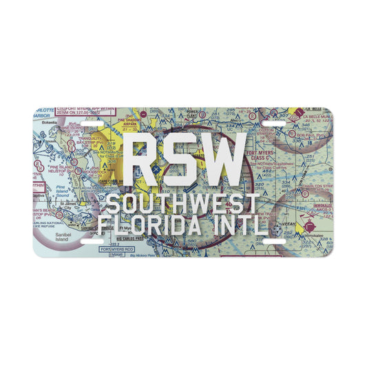 RSW Vanity Plate | Southwest Florida International Airport Vanity Plate