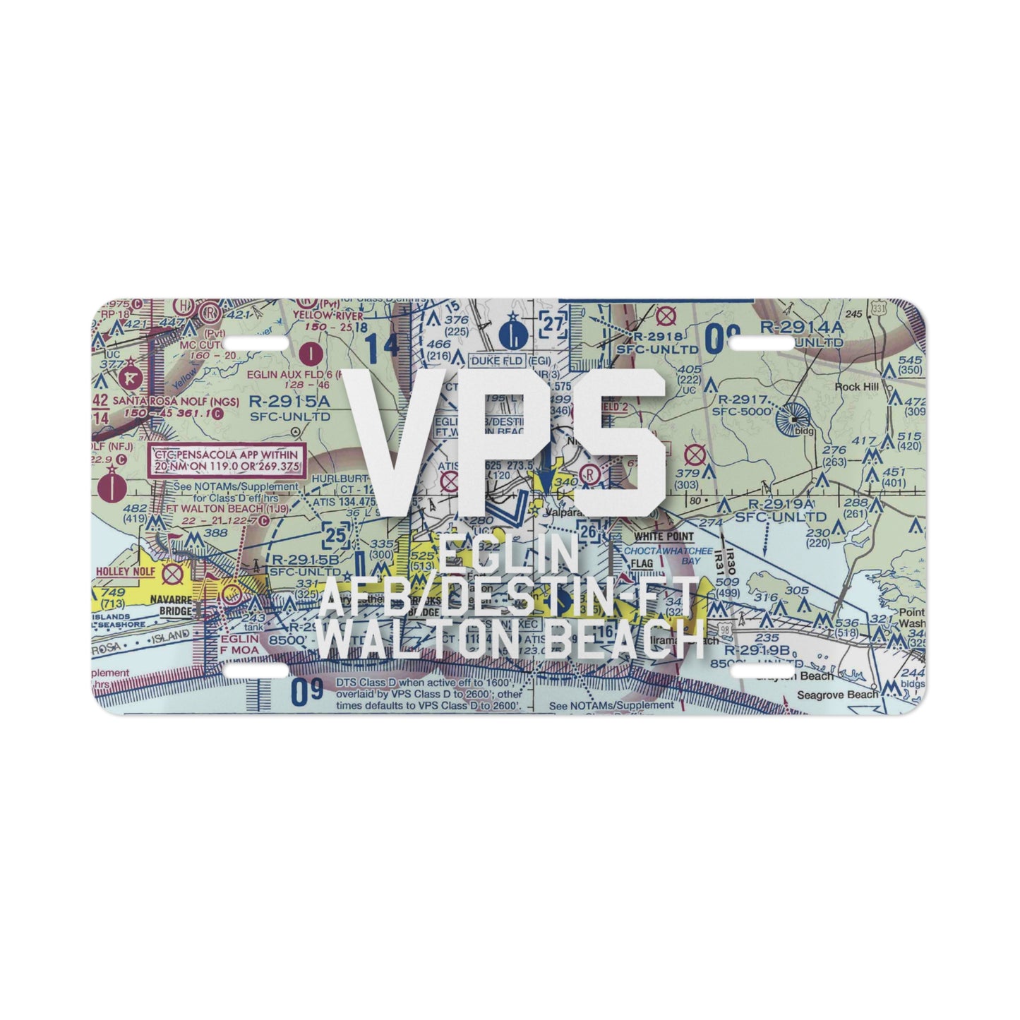 VPS Vanity Plate | Eglin AFB/Destin-Ft Walton Beach Airport Vanity Plate