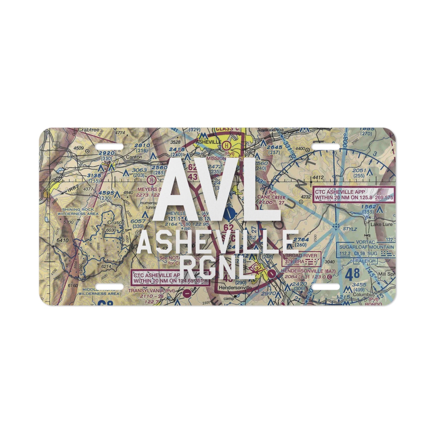 AVL Vanity Plate | Asheville Regional Airport Vanity Plate