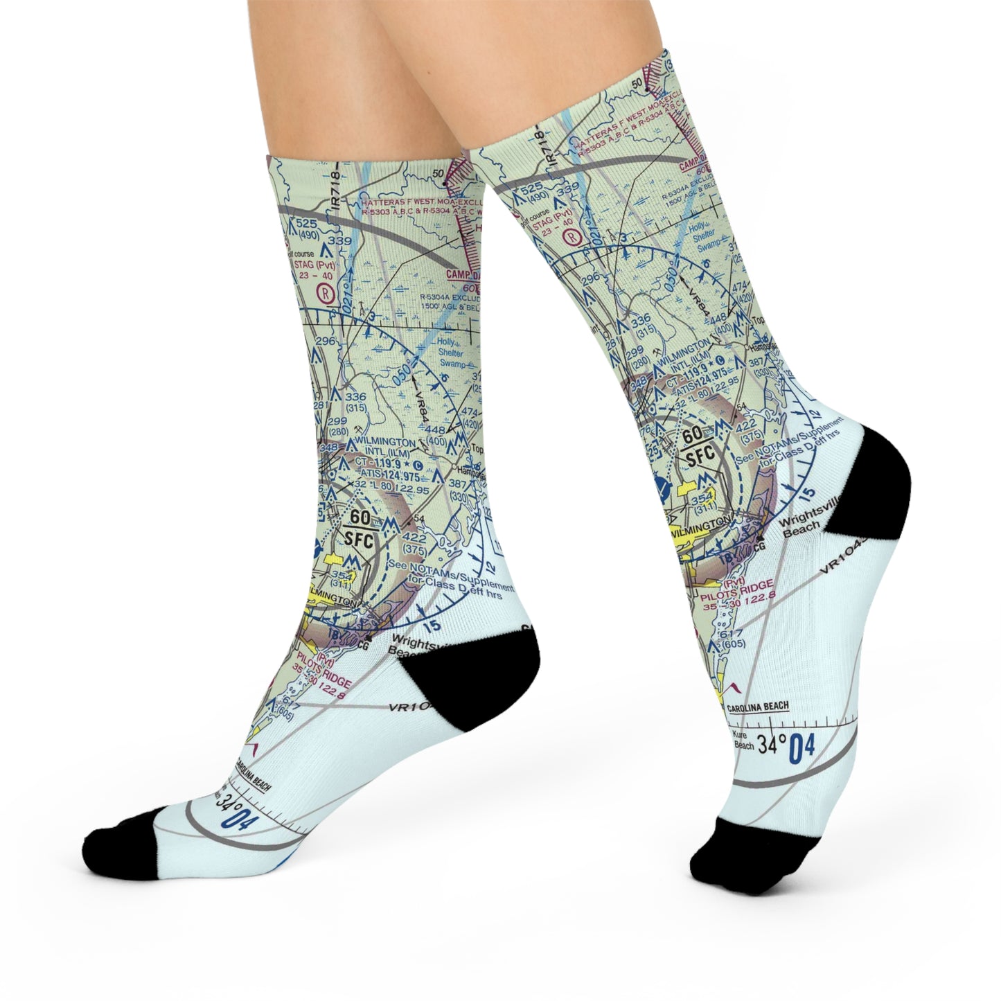 ILM Cushioned Crew Socks | Wilmington International Airport Socks