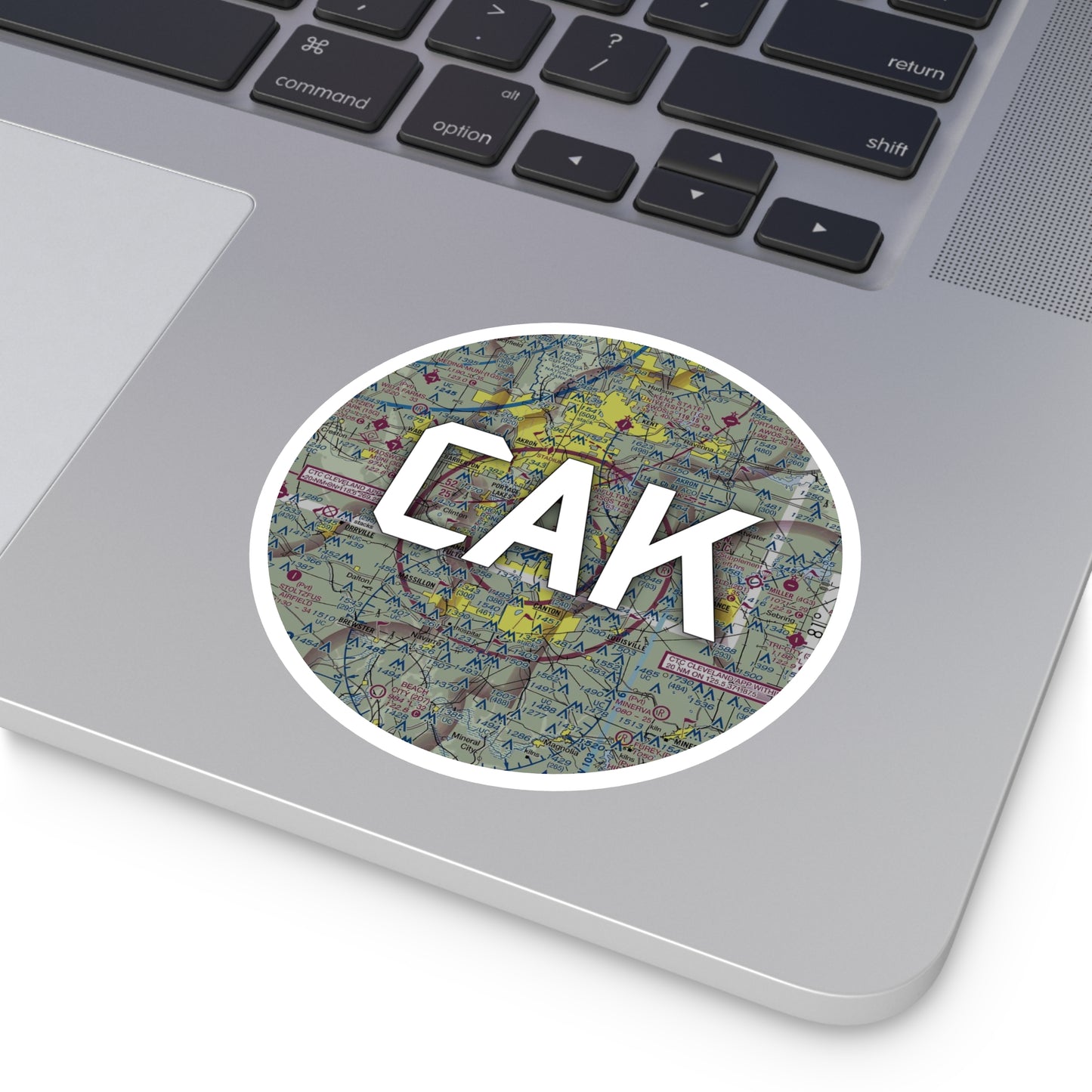 CAK Round Sticker | Akron-Canton Regional Airport Sticker