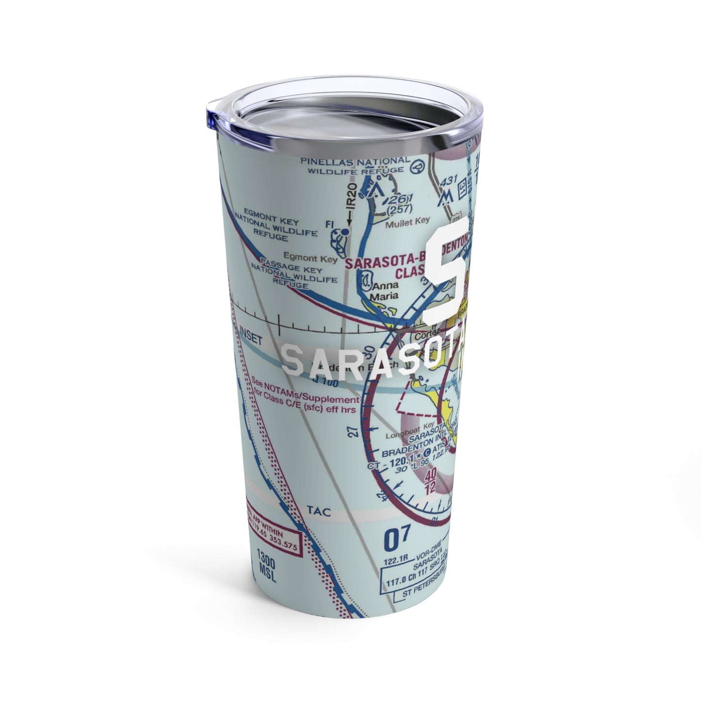 SRQ Tumbler | Sarasota/Bradenton International Airport Tumbler