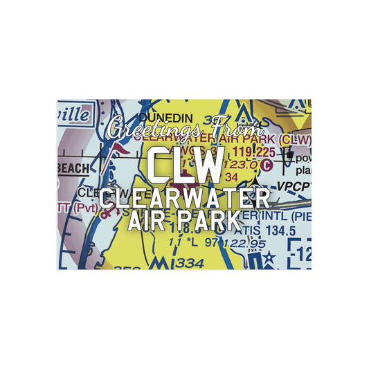 CLW Postcard | Clearwater Air Park Airport Card