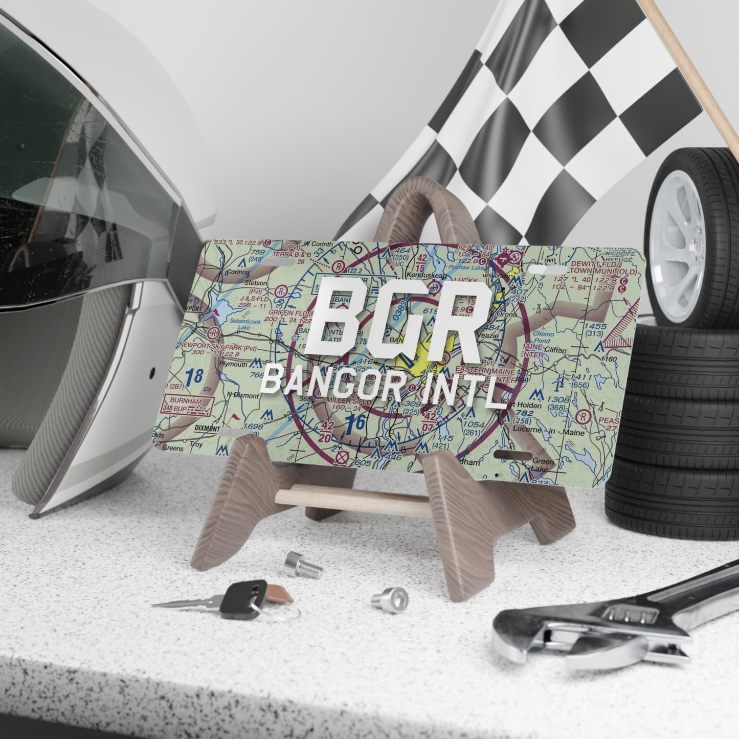 BGR Vanity Plate | Bangor International Airport Vanity Plate
