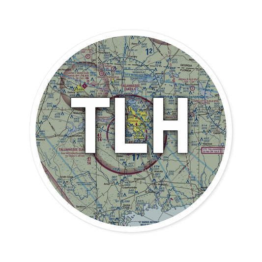 TLH Round Sticker | Tallahassee International Airport Sticker