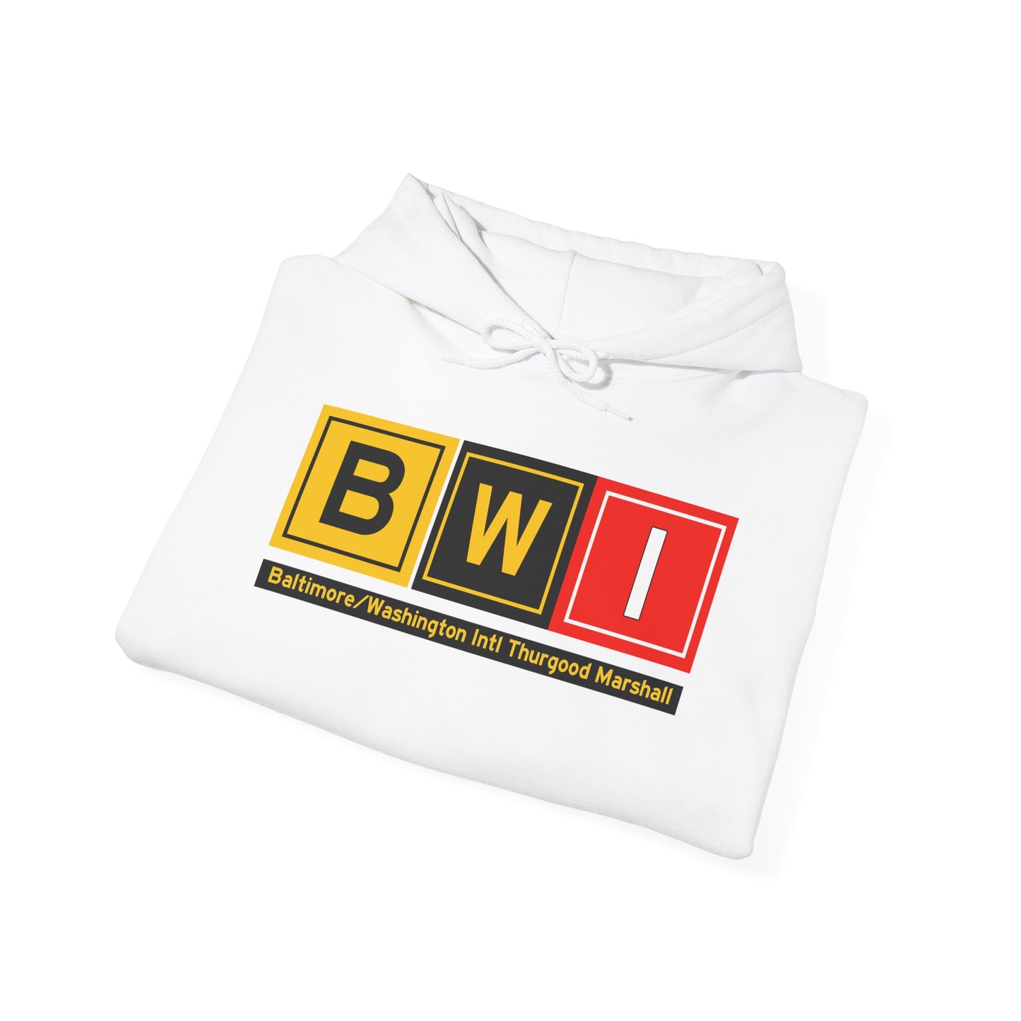 BWI Taxiway Hoodie w/ Airport Name | Baltimore/Washington International Thurgood Marshall Airport Hoodie