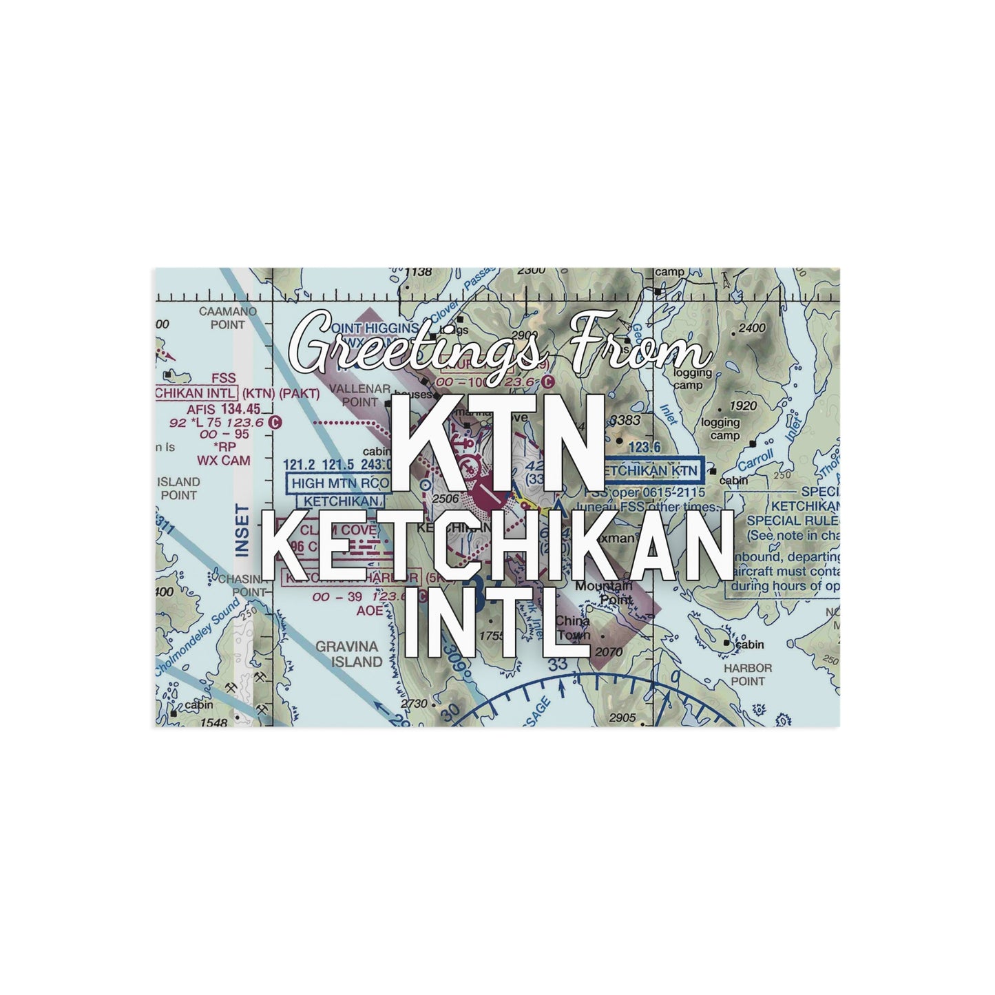KTN Postcard | Ketchikan International Airport Card