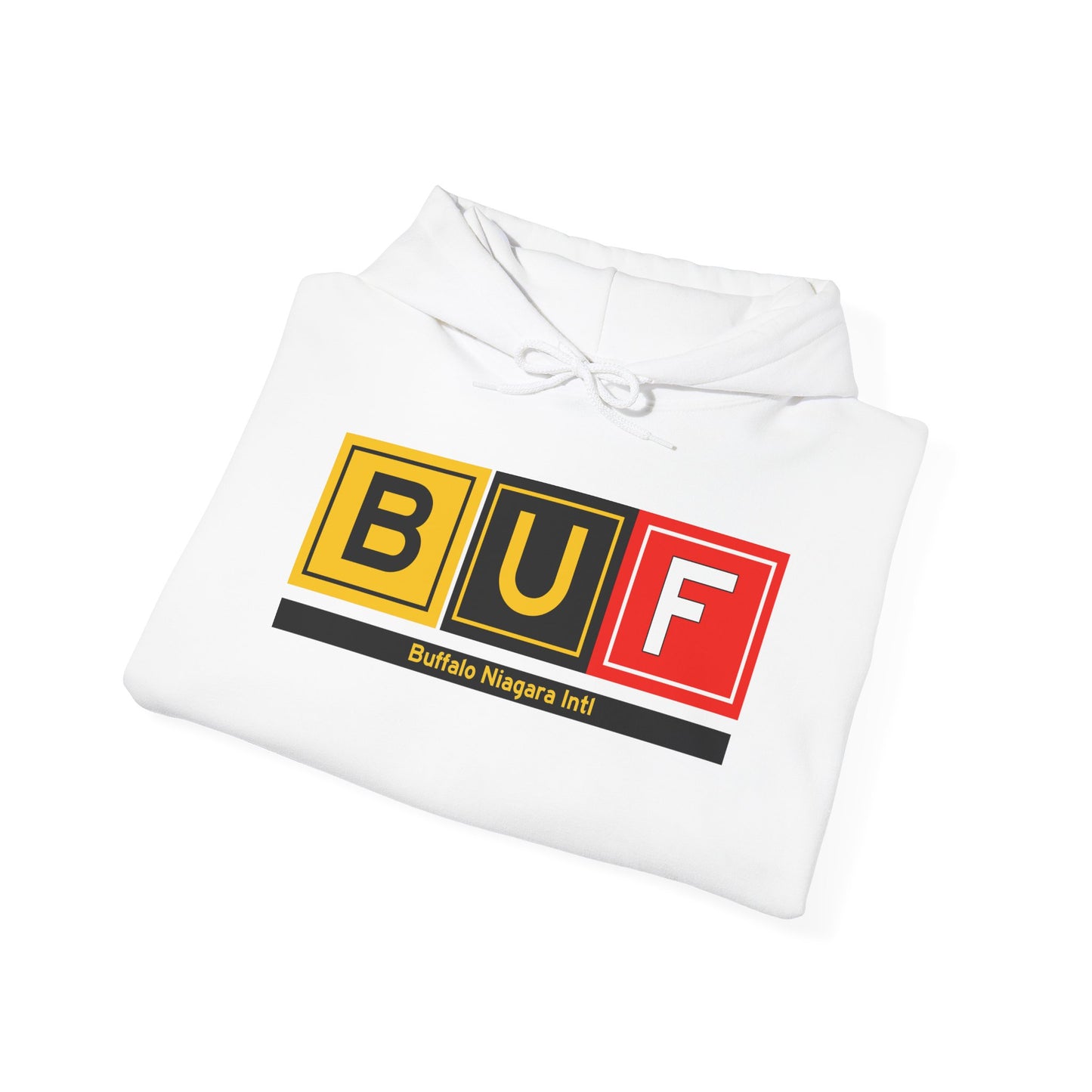 BUF Taxiway Hoodie w/ Airport Name | Buffalo Niagara International Airport Hoodie