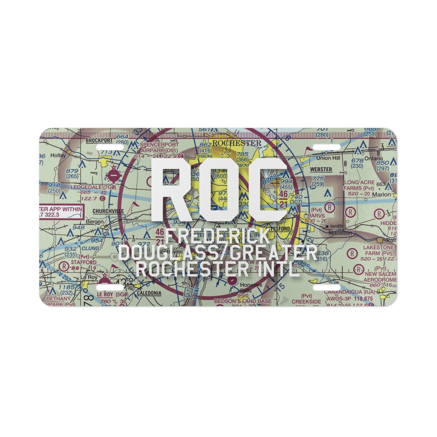 ROC Vanity Plate | Frederick Douglass/Greater Rochester International Airport Vanity Plate